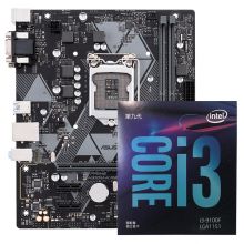 英特尔(Intel)酷睿I3 9100F 四核四线程 CPU盒装处理器搭配华硕PRIME H310M-K R2.0主板 CPU主板套装