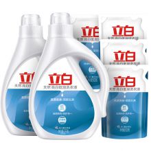 立白洗衣液 天然亮白低泡洗衣液8KG 深层去渍